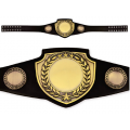 Championship Award Belt - Antique Gold with Black Leather